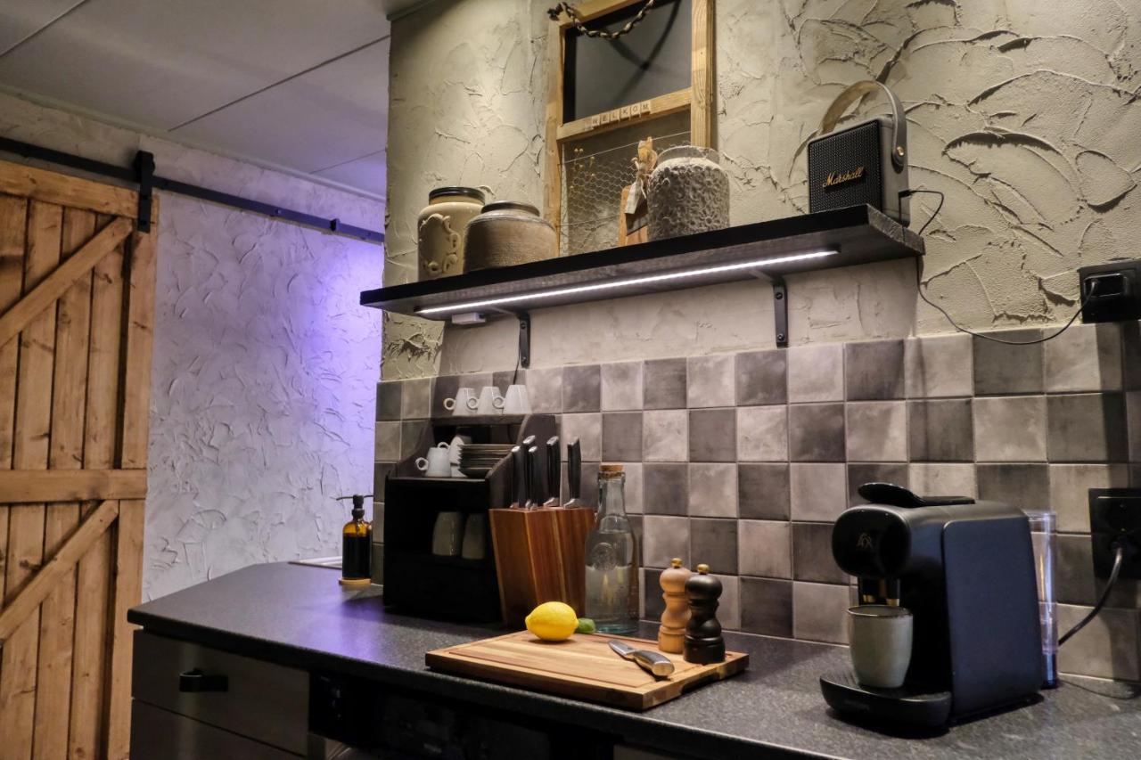 Lodge In Een Bosrijke Omgeving Met Hottub & Sauna Opt Rheezerveen ภายนอก รูปภาพ